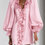 Ottilie | Ruffled Puff-Sleeve Mini Dress