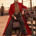 Lapel Single-breasted Leopard Print Coat