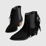 Mackenzie | Fringe Suede Ankle Boots