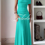 Off Shoulder Ruched Flare Maxi Dress(in 9 Colors!)