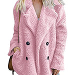 Faux Fur Coat Fuzzy Cardigan Warm Fleece Jacket - Nadorine (Us Only)