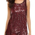 Glitter Sequin Tank Tops - Nadorine (Us Only)