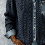 Long-Sleeve Shirt with Denim Patchwork™