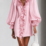 Ottilie | Ruffled Puff-Sleeve Mini Dress