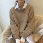 ALYCIA��� - Asymmetric Button Cardigan