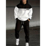 KZZ Simple Versatile Convenient Hoodie Set Clothes Menswear Long Sleeve Suits