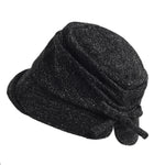 Women's Woven Bow Bucket Hat | Soft Winter Style