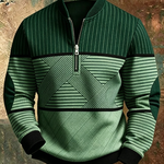 Viktor | Geometric Half-Zip Sweater