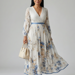 Rielle | Pleated Wrap Midi Dress
