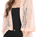 Nadorine Women's 3/4 Sleeve Sheer Cardigan