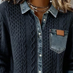 Paula | Patchwork Denim Shirt