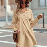 Nadorine Women's Cotton Shirt Dress