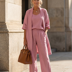 Yael™ | Three Piece Relaxed Top Pant Set