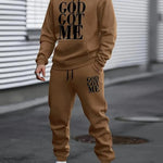 KZZ Casual hoodie and sweatpants set - fleece lining