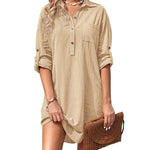 Nadorine Women's Cotton Shirt Dress