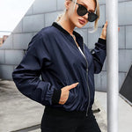 Nadorine Bomber Zip Up Windbreaker Jacket