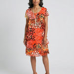 Evania | Speckled Tier Knee Length Dress