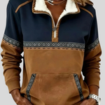Alvette | Sherpa Collar Half-Zip Pullover
