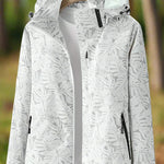 Leire | Leaf Print Windbreaker