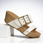 Odette Double Buckle Wedges