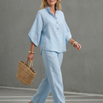 Amity | Button Front Relaxed Tunic Trouser Set