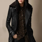 Nerea | Classic Leather Coat