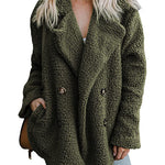 Faux Fur Coat Fuzzy Cardigan Warm Fleece Jacket - Nadorine (Us Only)