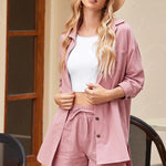 Two Piece Outfit Sets Cotton Shorts Set - Nadorine (Us Only)