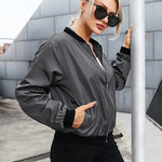 Nadorine Bomber Zip Up Windbreaker Jacket