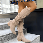 Ana María | Suede Knee Boots