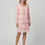 Kirax | Clean Layered Knee Length Dress
