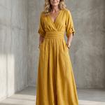 Wanda™ | Cross Front Wide Leg Jumpsuit