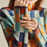 Leonor | Cashmere patchwork turtleneck
