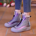 Fabiola | White Qulted Boots