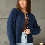 Rubí | BUTTON-ACCENT CARDIGAN