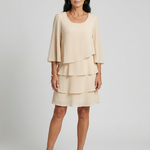 Della | Layered Flare Sleeve Knee Length Dress