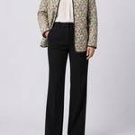 Aveline | Vintage Floral Art Print Quilted Jacket
