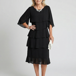 Brent | Layered Tier Midi Dress