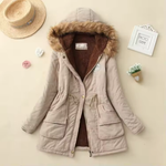 Therelle™ - Autumn/Winter Jacket with Hood, Embroidery, and Figure-Hugging Fit