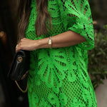 Reason To Smile Crochet Lace Mini Dress