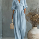 Chiara | Fluid Long Jumpsuit with Print