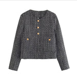 Solid Color Textured Casual Style Top Jacket