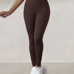Winter Warm High Waisted Workout Athletic Leggings Tummy Control Butt Lifting Ultra Soft Thermal Lined Yoga Pants Women's Sportswear with Stacked Slit Pockets On Side