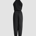 2 Pieces Outfits Sleeveless High Neck Cargo Pockets Design Top And Casual Cuffed Long Pants Set