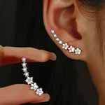 Timeless flower-shaped earrings