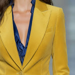 Retro Corduroy One-button Blazer