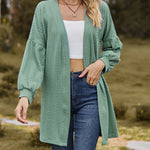 Solid Knit Soft Long Sleeve Open Front Lightweight Knit Cardigans
