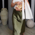 Slim Fit Asymmetrical Cold Shoulder Knotted Tank Top