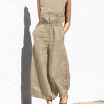 Wide Leg Long Jumpsuit