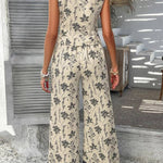 Lace cardigan vest long pants suit women's clothing